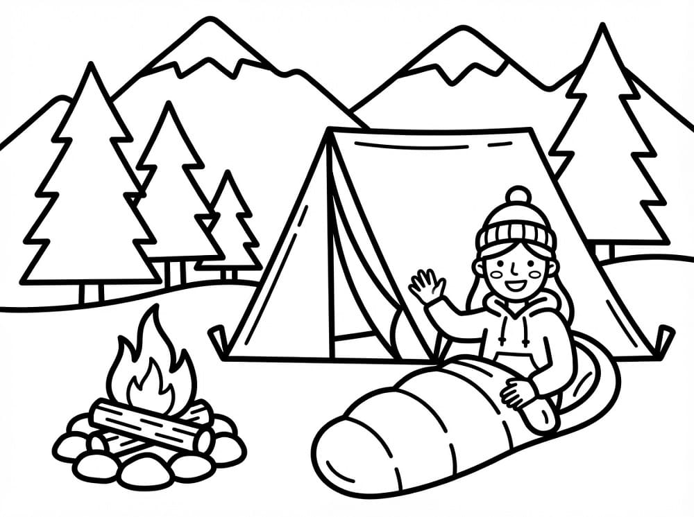 Camping gratis for barn fargelegging