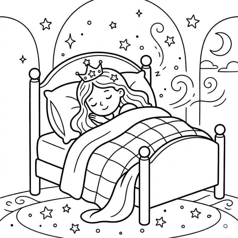 En Pen Prinsesse fargelegging