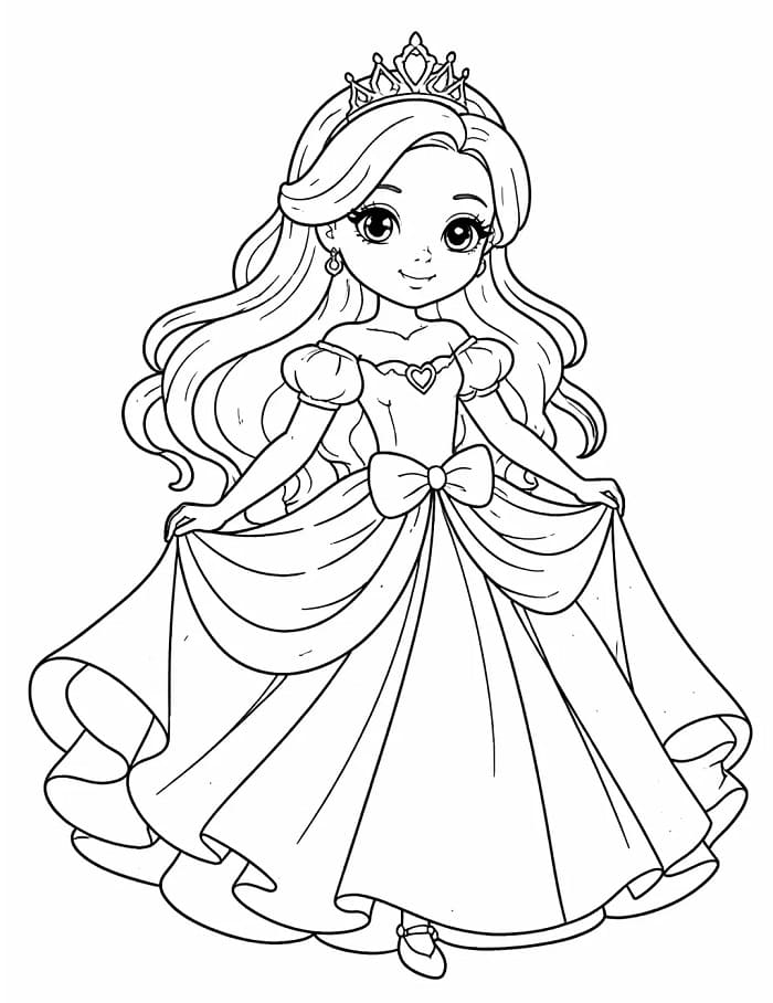 Prinsesse fargelegging