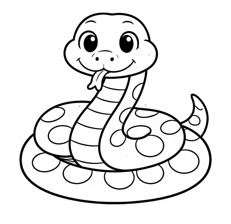 En Slange fargelegging