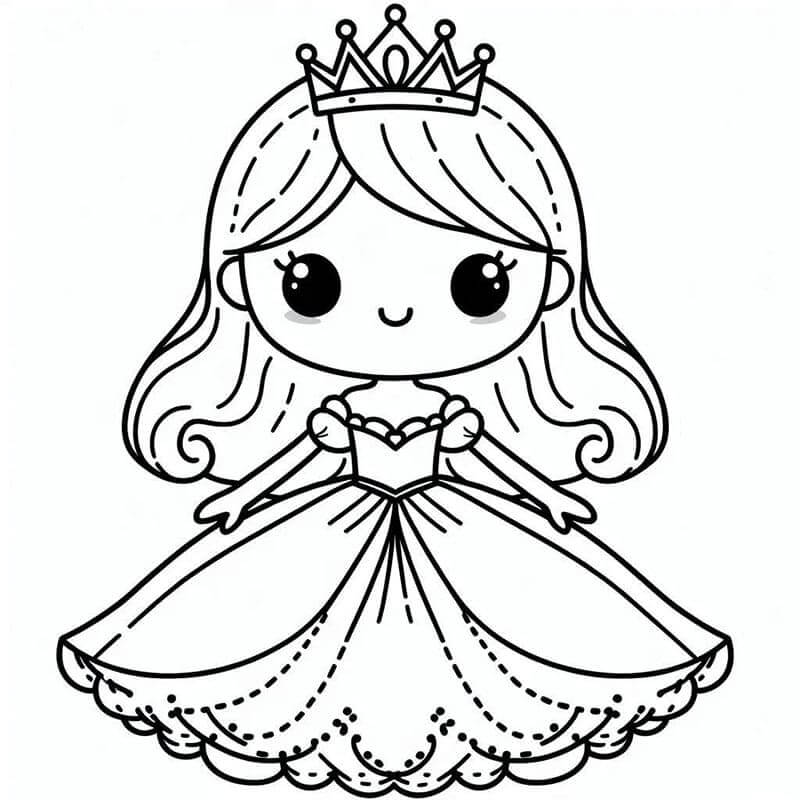 En Vakker Prinsesse fargelegging