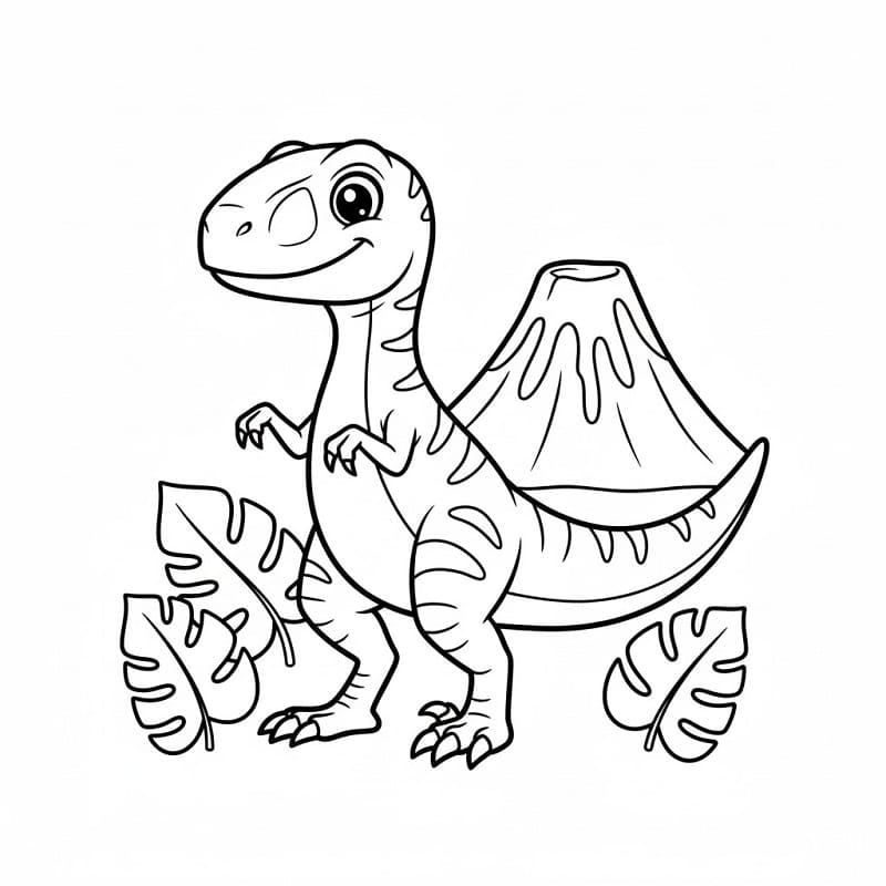 En Velociraptor-dinosaur fargelegging