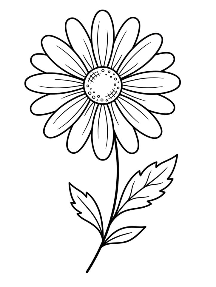 En søt Tusenfryd fargelegging