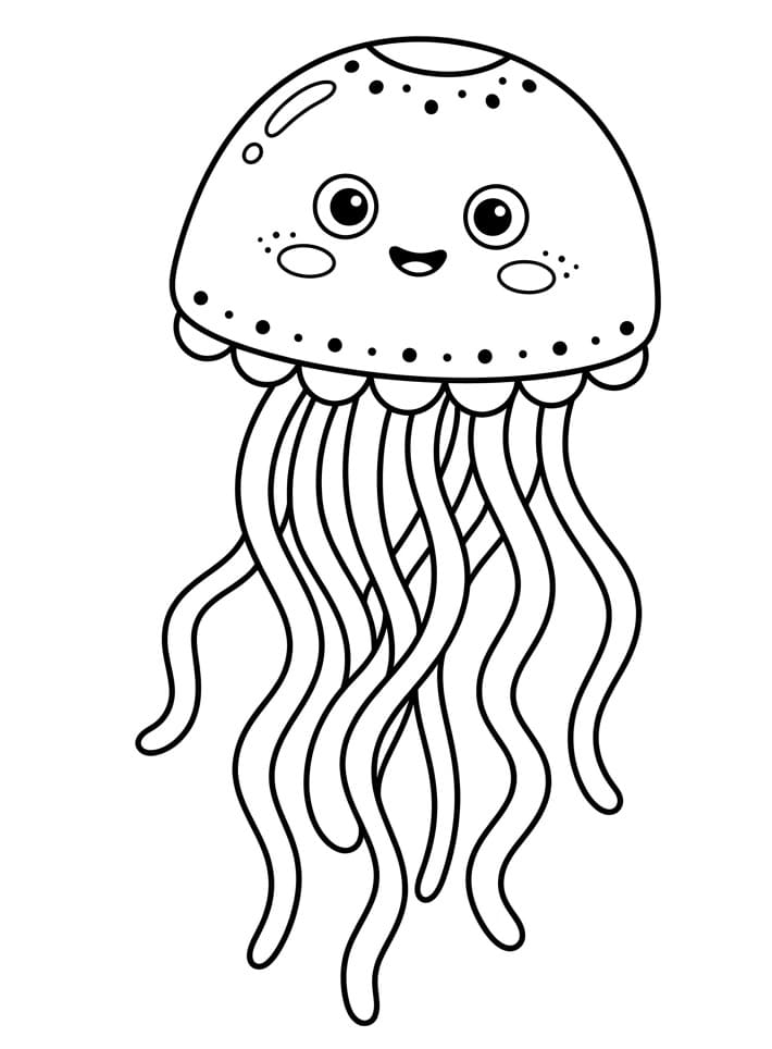 En søt manet fargelegging