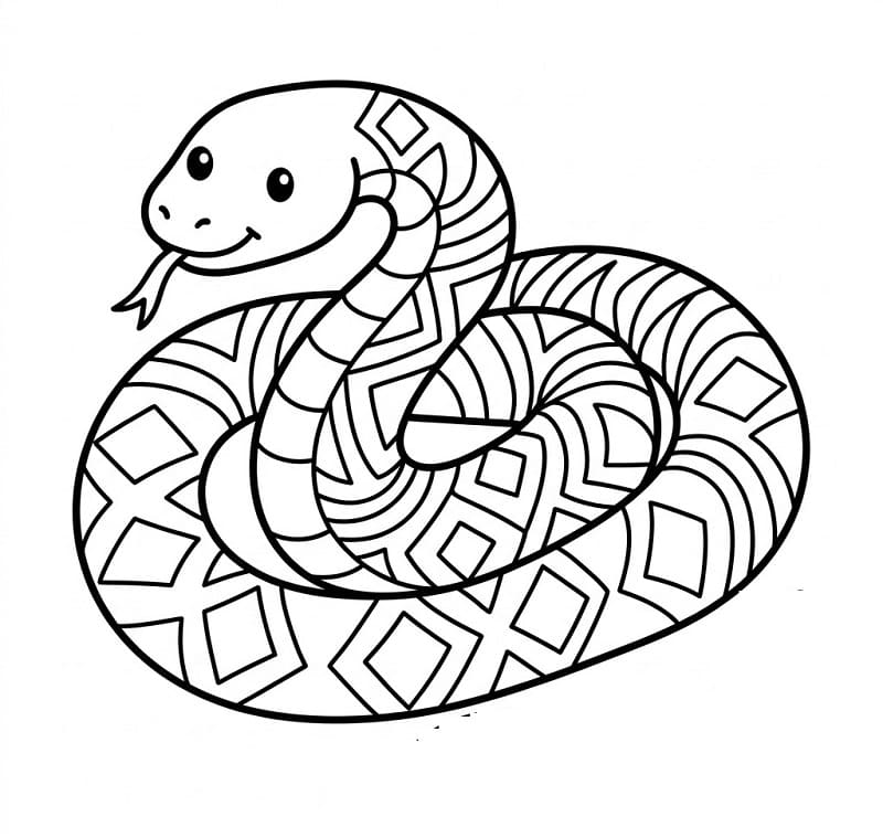 Enkel Slange fargelegging