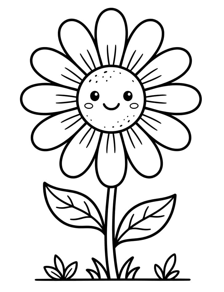 Enkel Tusenfryd fargelegging