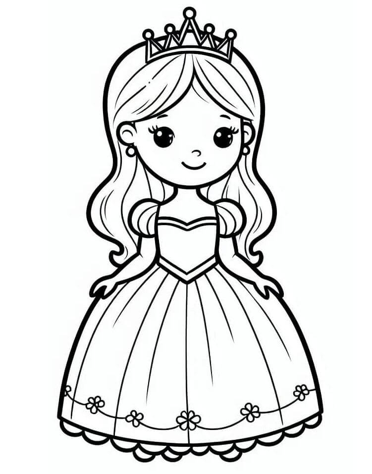 Fin Prinsesse fargelegging