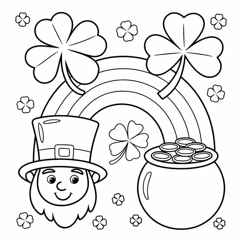 Fin St. Patricks dag fargelegging