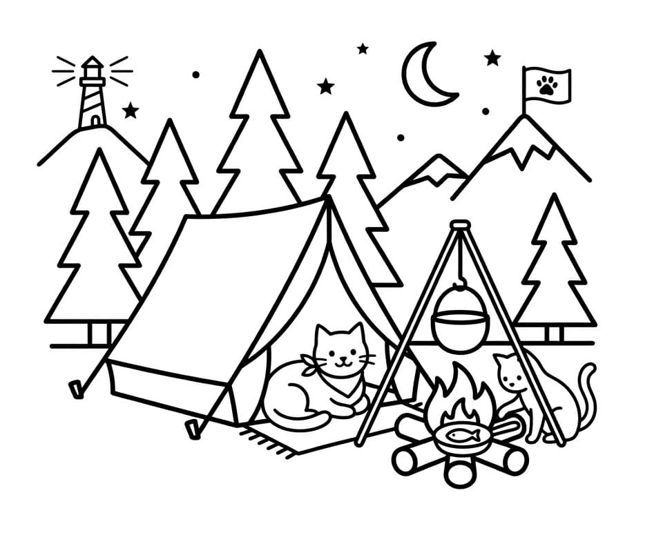 Fin camping fargelegging