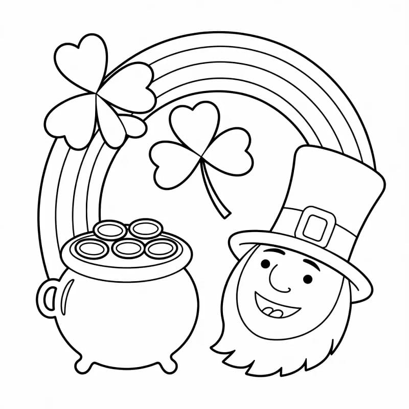 Glad St. Patricks dag fargelegging