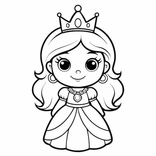 Gratis Prinsesse utskriftbar fargelegging