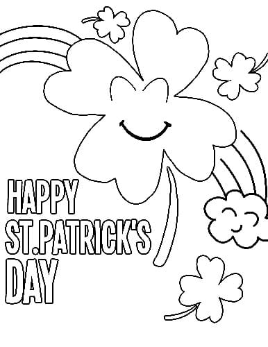 Gratis St. Patricks dag for barn fargelegging