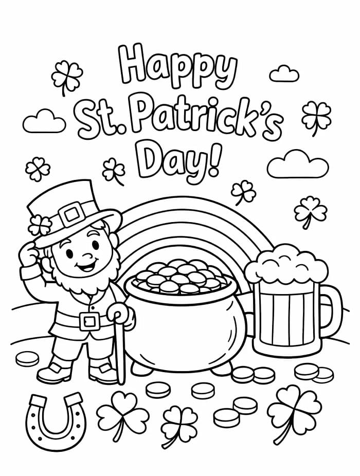 Gratis St. Patricks dag fargelegging