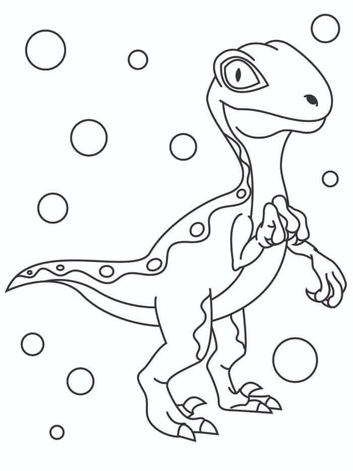 Gratis Velociraptor utskriftbar fargelegging