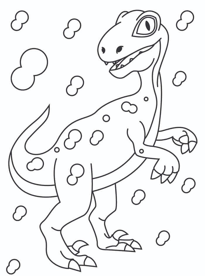 Gratis Velociraptor fargelegging