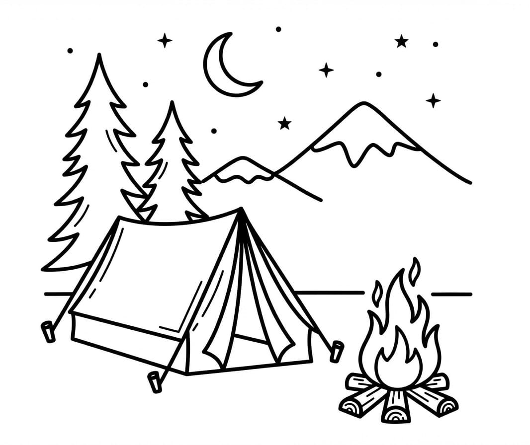 Camping fargelegging