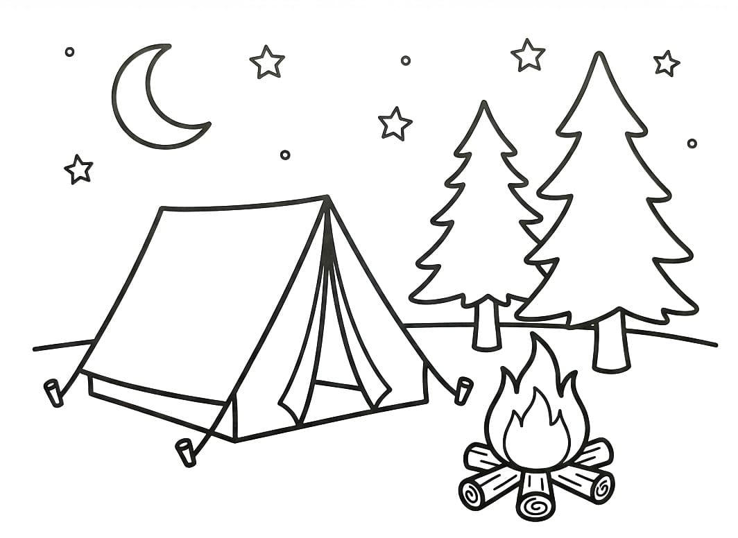 Gratis camping for barn fargelegging