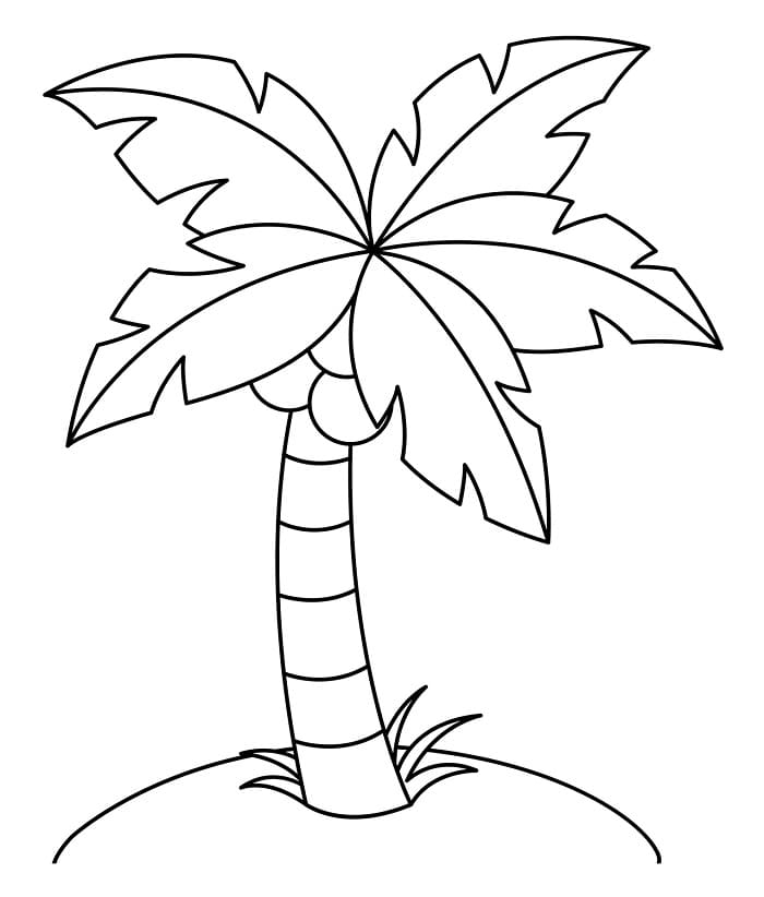 Gratis palme for barn fargelegging