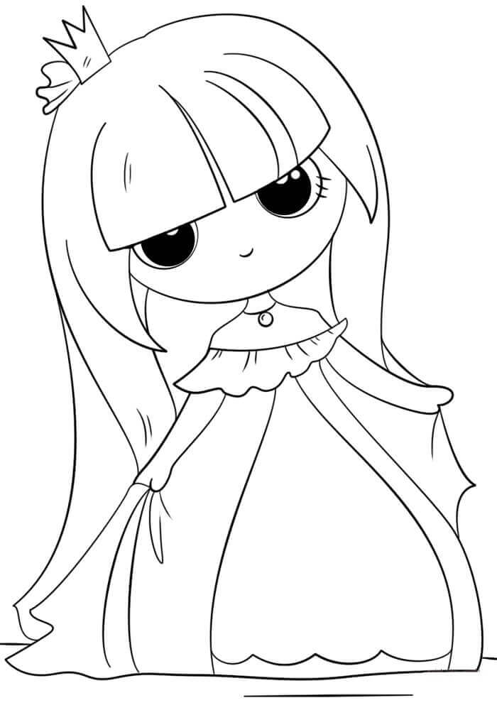 Gratis utskriftbar Prinsesse fargelegging