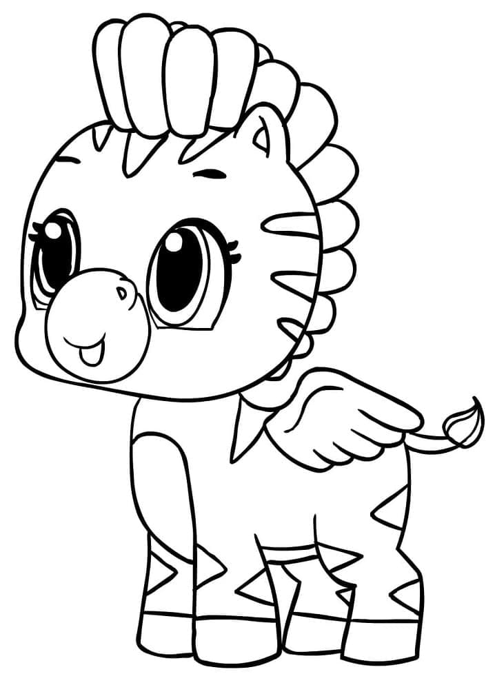 Hatchimals Zebrush fargelegging