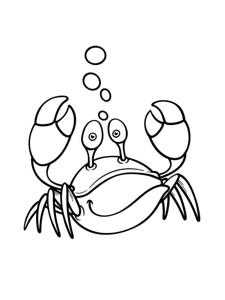 Krabbe for 1-åringer fargelegging