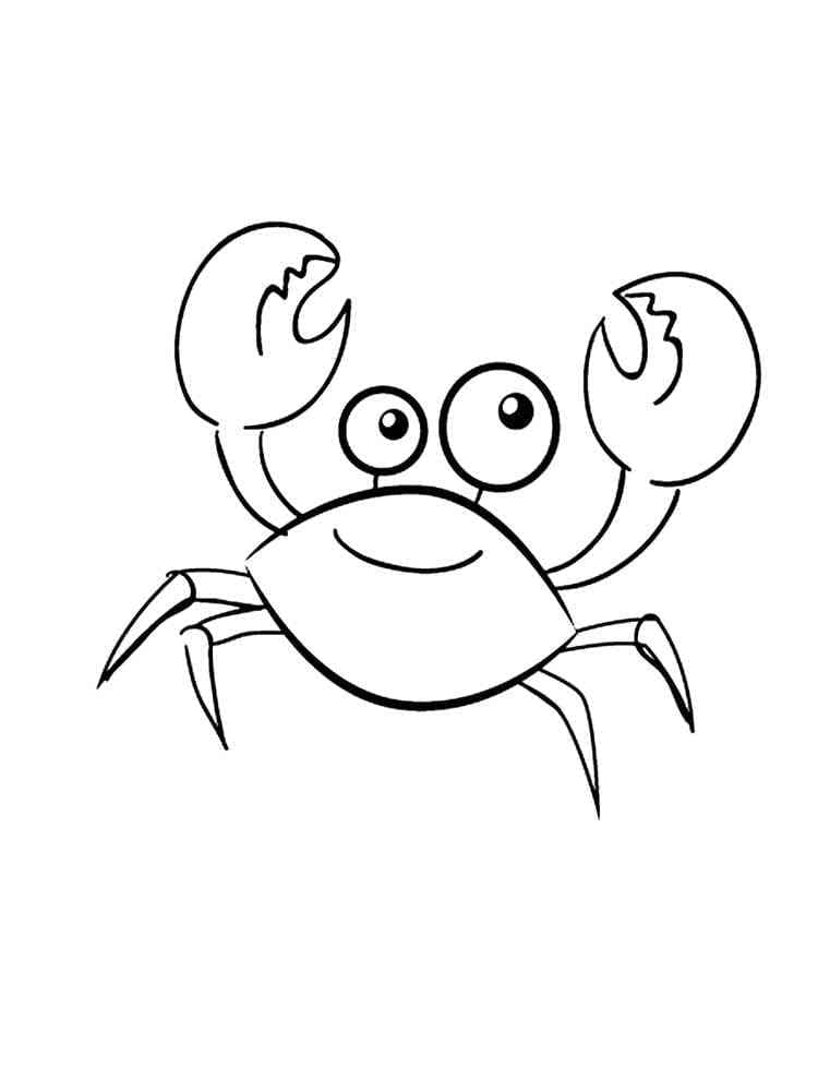 Krabbe for barn fargelegging