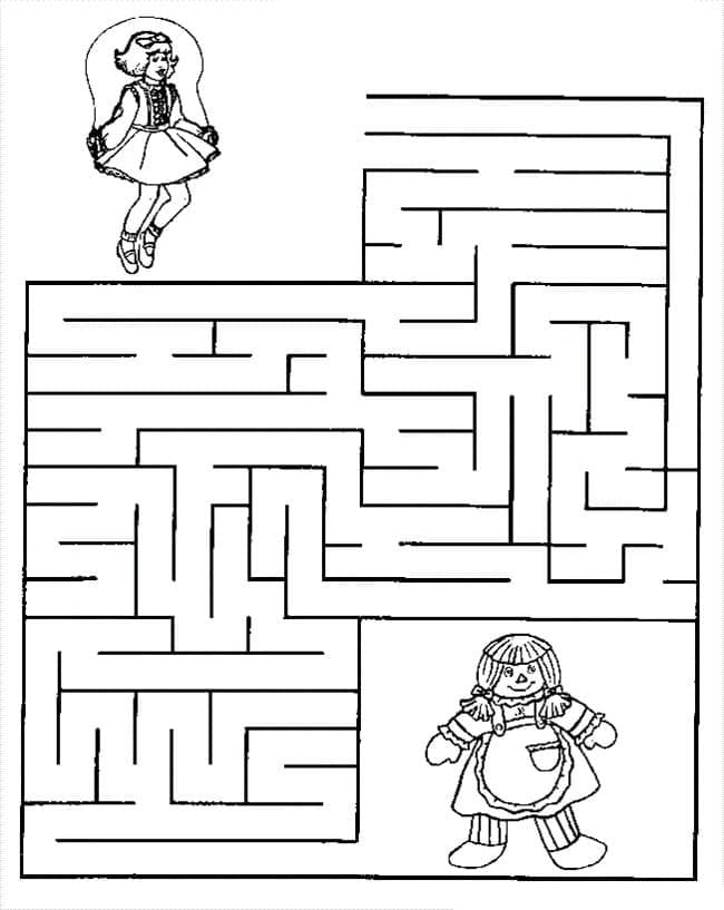 Labyrint 1 fargelegging