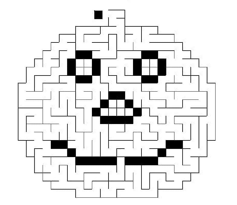 Labyrint for 6-åringer fargelegging