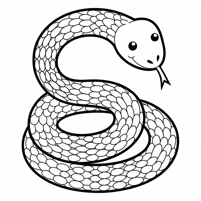 Lett Slange fargelegging