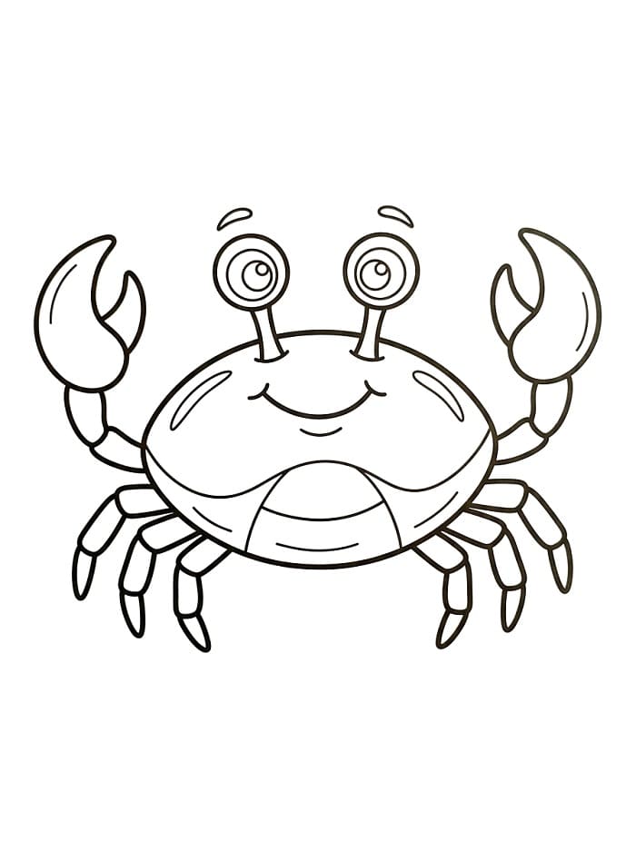 Lett krabbe fargelegging