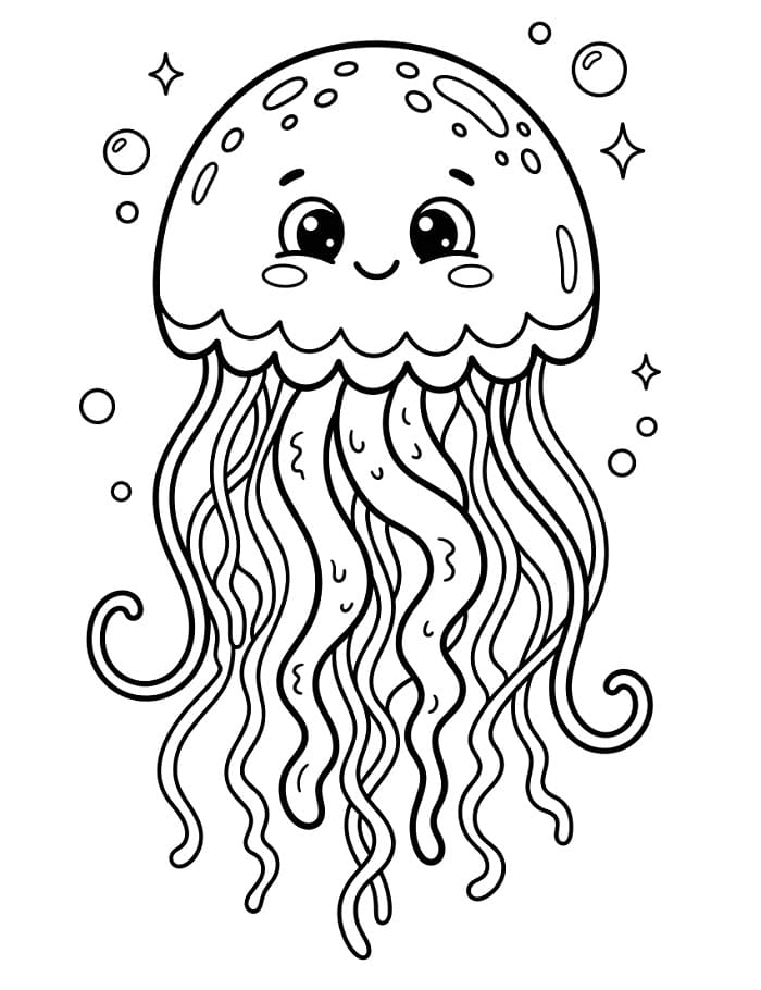 Manet i havet fargelegging