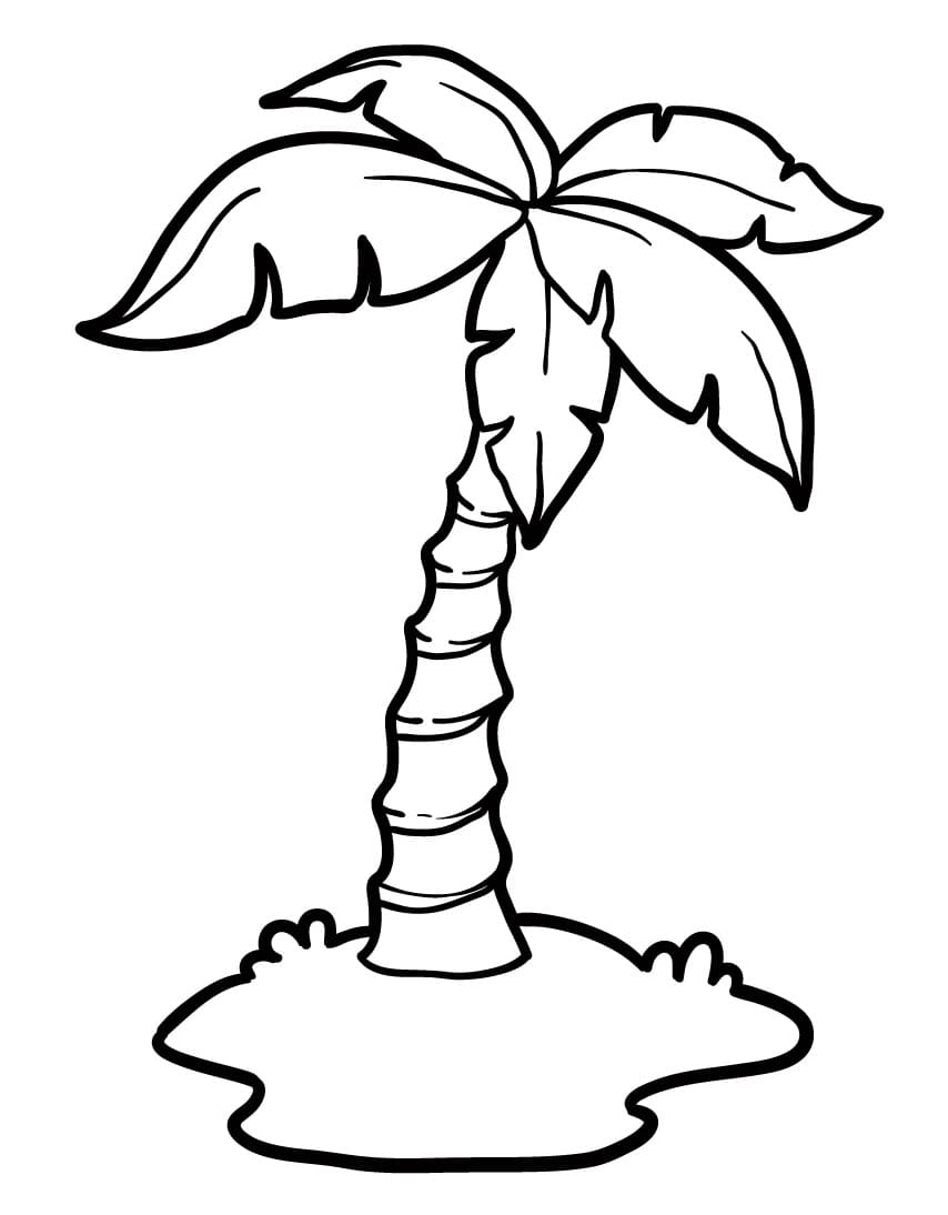 Palme for 1-åringer fargelegging