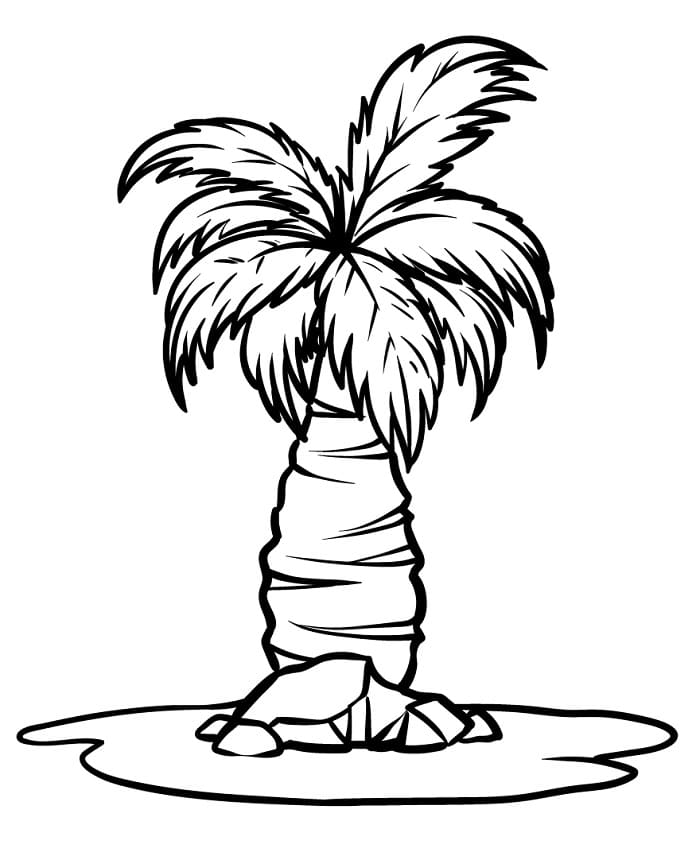 Palme for 2-åringer fargelegging