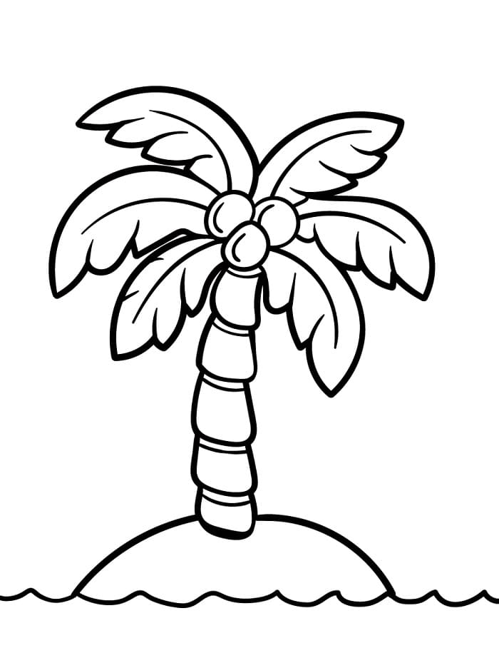 Palme for 6-åringer fargelegging