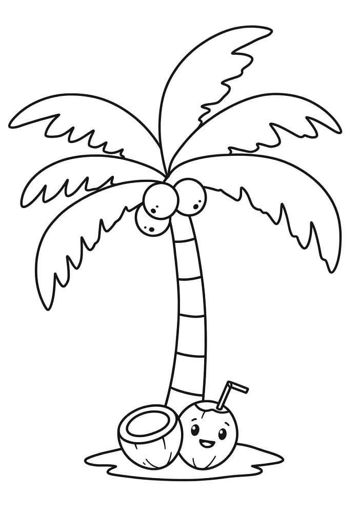 Palme for barn fargelegging