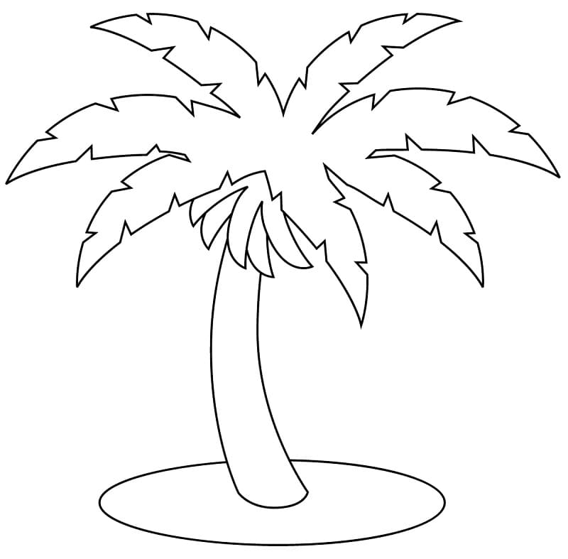 Palme gratis bilde fargelegging