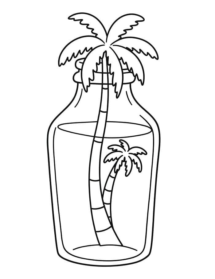 Palme gratis for barn fargelegging