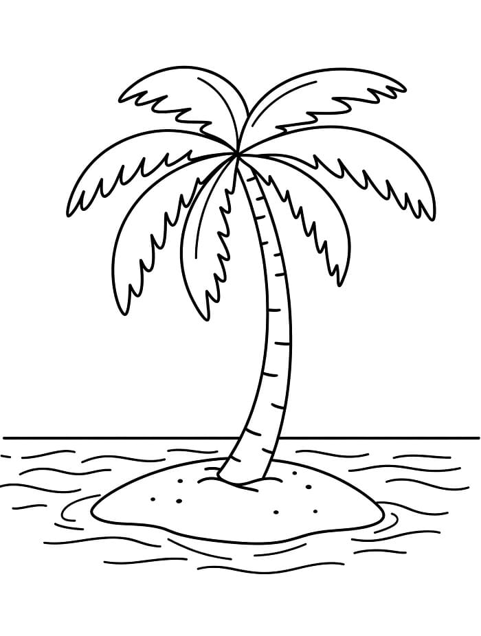 Palme uten kostnad fargelegging