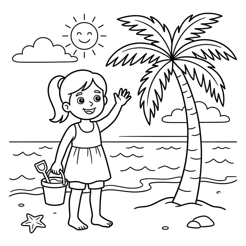 Palmeplante fargelegging