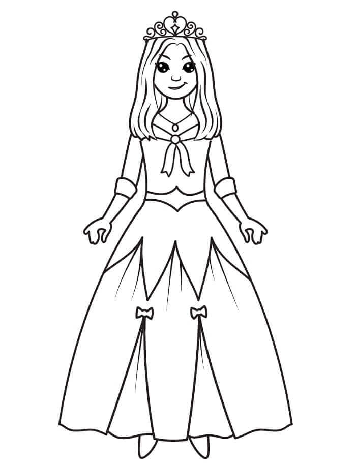 Prinsesse bilde fargelegging