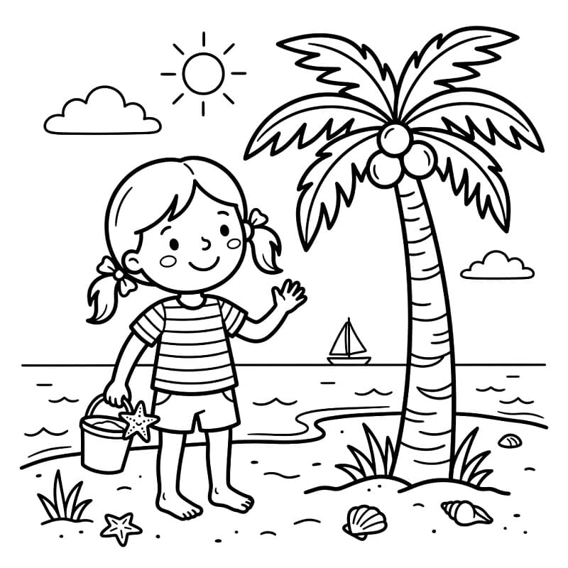 Sommerpalme fargelegging