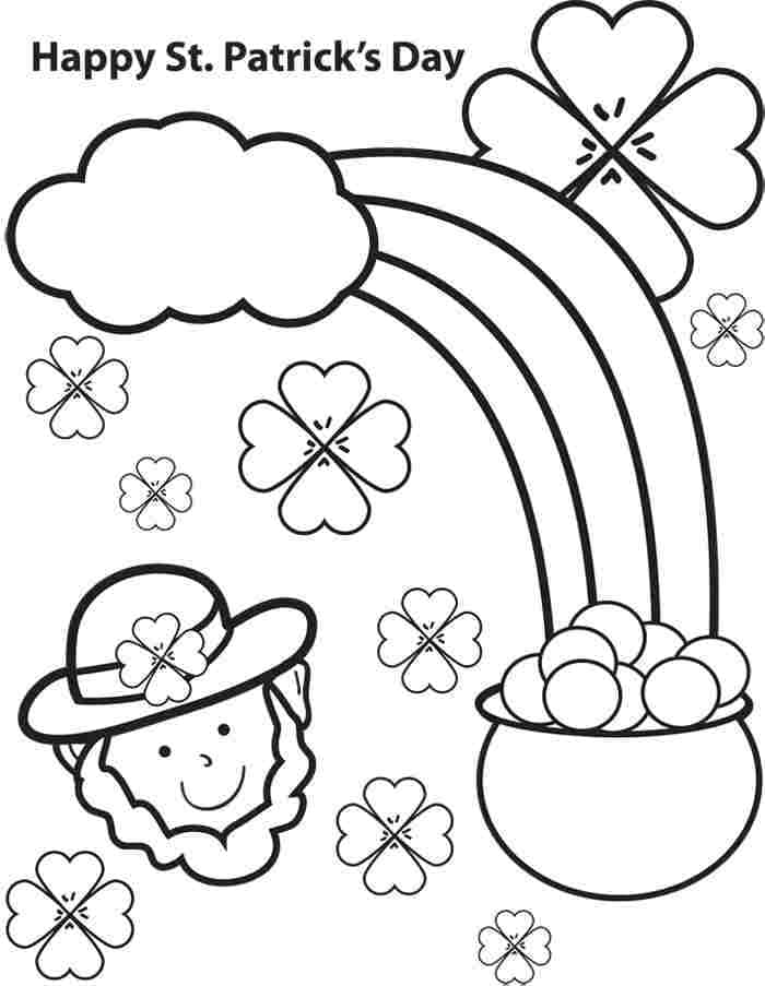 St. Patricks dag bilde fargelegging