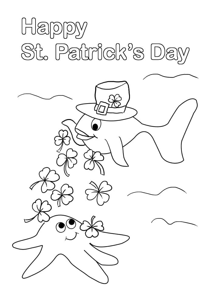 St. Patricks dag gratis bilde fargelegging