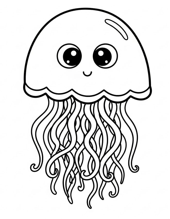 Svømmende manet fargelegging