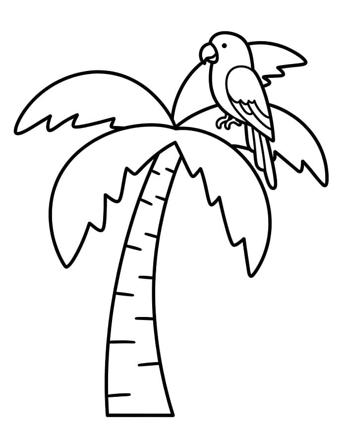 Tropisk palme fargelegging