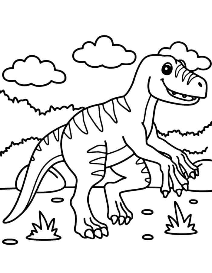 Utrolig Velociraptor fargelegging