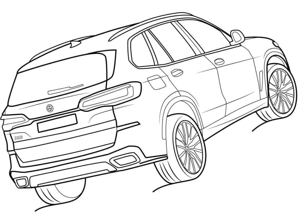 Utskriftbar BMW fargelegging