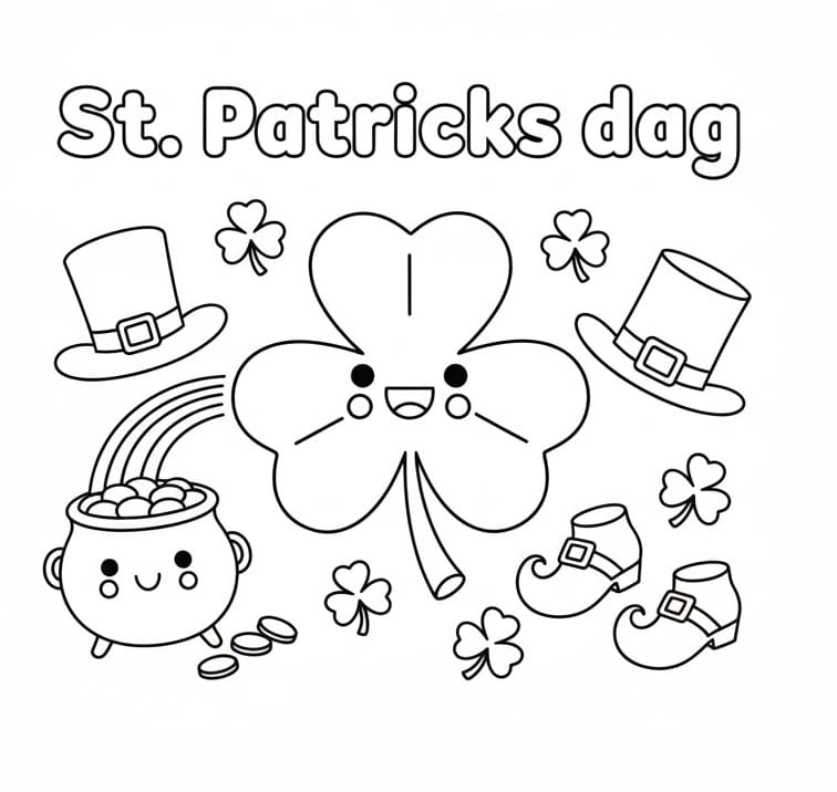 St. Patricks dag fargelegging