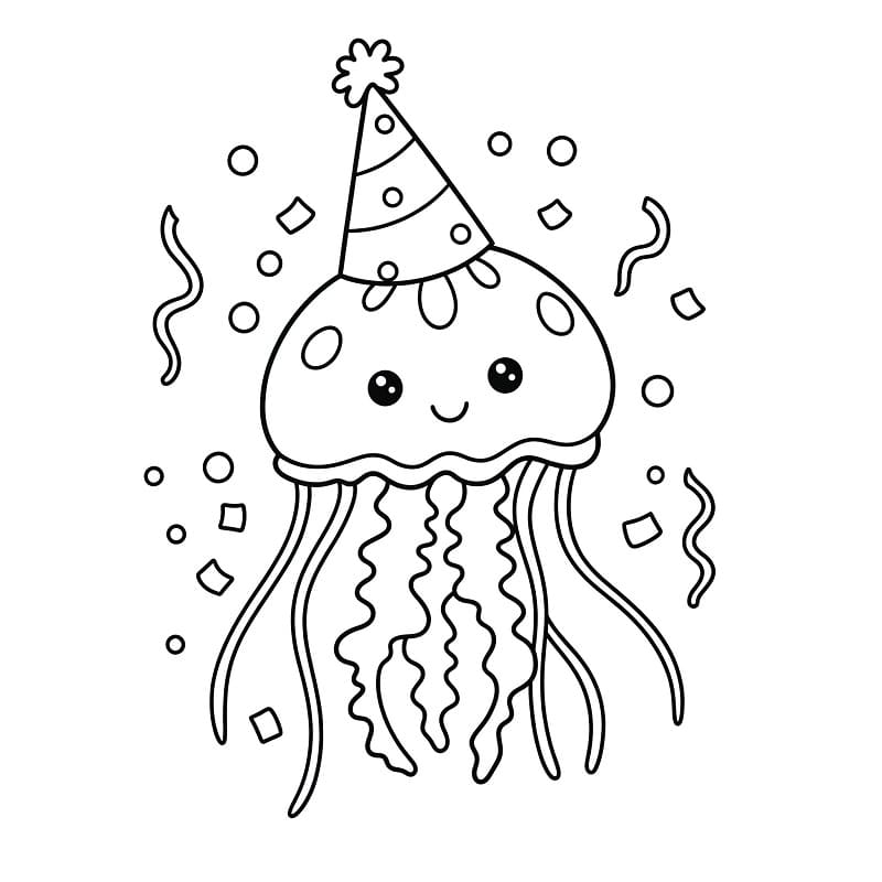 Utskriftbar manet fargelegging