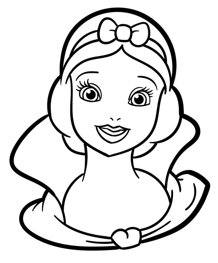 Utskriftbart bilde Prinsesse fargelegging